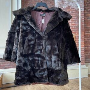 Black fur Coat make in England